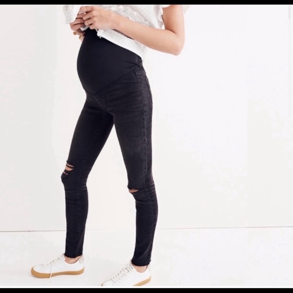 Madewell Distressed Maternity Jeans Women Size 27